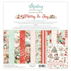 MERRY & JOY 12 PAPIERS 30,5...