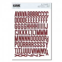 Autocollants Alphabet Bordeaux