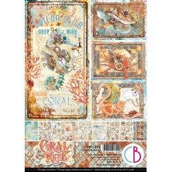 CORAL REEF 9 PAPIERS A4...