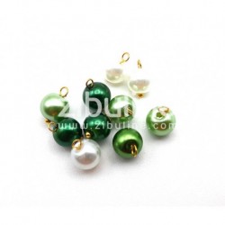 Mini boules camaieu vert