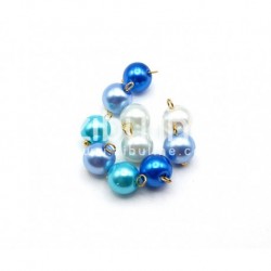 Mini boules camaieu bleu