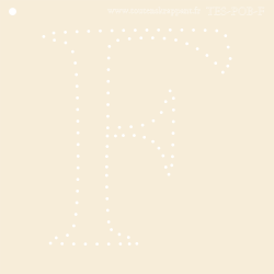 POCHOIR BRODERIE INITIALE F
