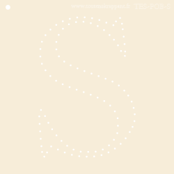 POCHOIR BRODERIE INITIALE S