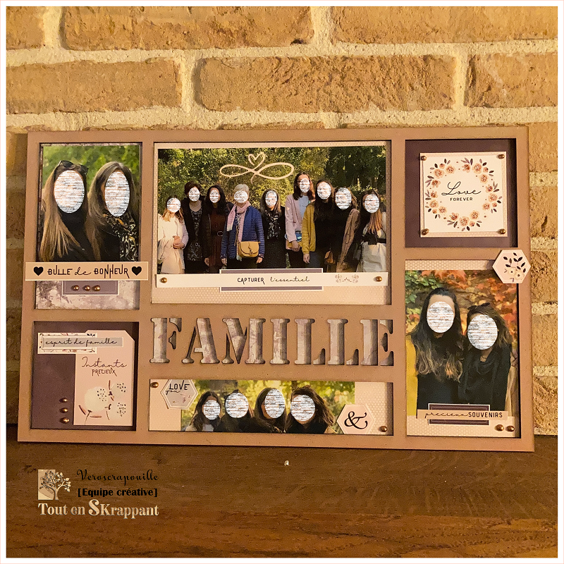 Stickers déco cadre photos la famille c'est Cadre photos famille